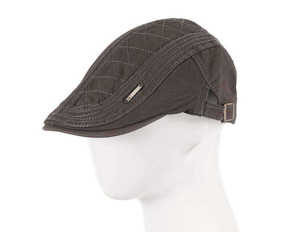 Grey flat cap by Max Alexander-0